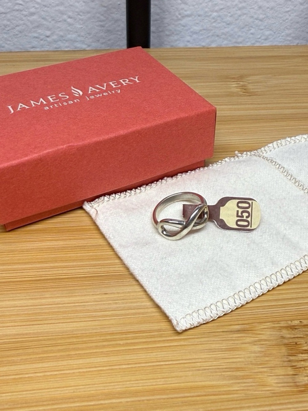 RETIRED James Avery Sterling Silver Infinity Ring Size 5
